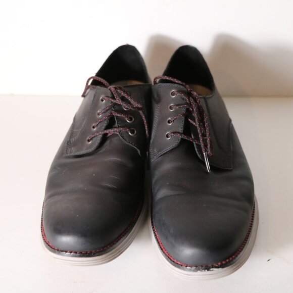 Cole Haan Grand OS Black Leather Lace Up Oxford Dress Shoes Mens 12 c27997 - Picture 2 of 8